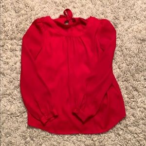 Lovely red LOFT blouse size SP